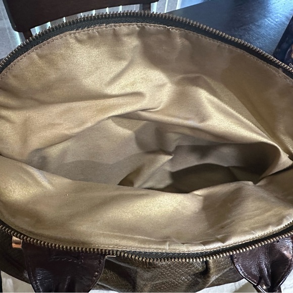 Antonio Malani Snake textured leather handbag/shoulder bag - Picture 11 of 14